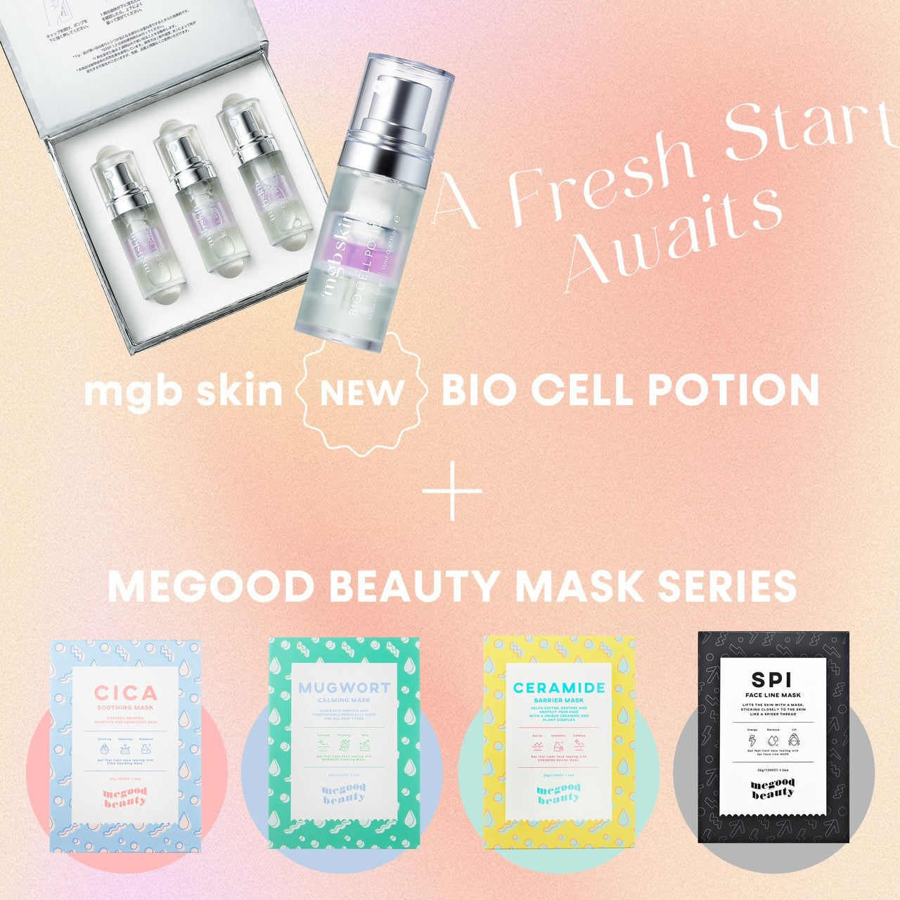 New BIO CELL POTION and megood beauty Sheet Masks🕊️💗 – mgb skin